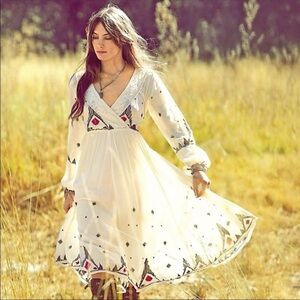 Free People New Romantics Rare Splendor In the Grass Midi Dress